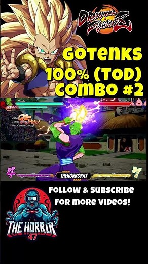 Gotenks Incredible 100% TOD Combo #2! Dragon Ball FighterZ Multiplayer Gameplay!