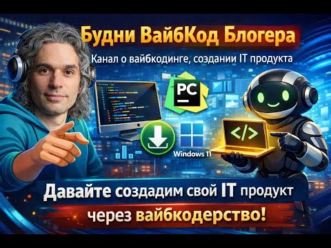 Вайбкодинг: Создание IT Продуктов с AI | Claude Code + PyCharm на Windows 11 | Интро