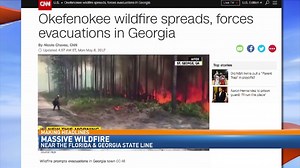 Evacuations underway as crews fight wildfire near Florida-Georgia border
