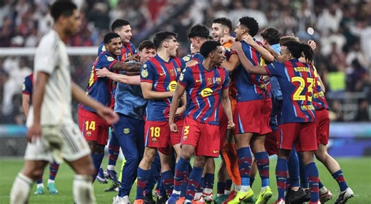 Barcelona se consagró bicampeón de la Supercopa de España tras vencer al Real Madrid