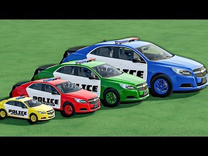 TRANSPORTING small to GIANT POLICE CARS with Washing Mod ! FS22