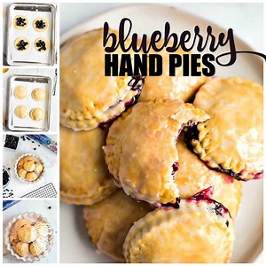 Make blueberry hand pies!!! They are so easy and taste freaking delicious. Buy the crust if you want to cheat! Print the recipe or save for later >> http://bit.ly/2WY1RHG | Spaceships and Laser Beams