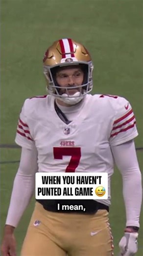 he hasn’t punted since november 😭