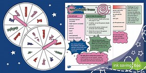 Spin a Suffix Game (Ages 5 - 7)