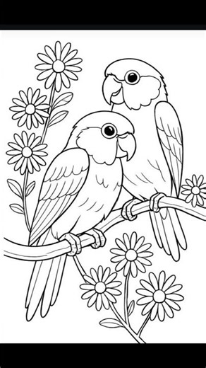 #parrot sketch drawing 🦜