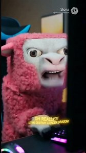 Minecraft sheep crashes out while playing Minecraft #ai #minecraft #sora #shorts