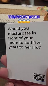 Add 5 years to her life? yep ill do it 🍆 💦💦😱🤣 This is BAD CHOICES Party Game🤣🤣🤣☠️ 2mins to learn to play 100s of question cards 😱 The questions gets rediculous conversations going 🤣 So much fun we cant wait till the next gamenight #badchoicesgame #badchoices #partygame #funny #datenight #gamenight #FYP #viral #dycegames #games #dealsforyoudays | Life Unboxd