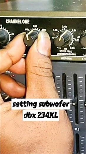setting crossover dbx 234xl #audio #dbx #ceksound