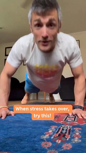 Headspace on Instagram: "Stressed? Walk it off. Intensely. 🏃💨 Short bouts of intense physical activity can help your body burn through the excess energy that takes over when you’re stressed. Even just a short bout of exercise, like jumping jacks or dancing, can work to expend that pent-up energy and bring you back into the present, returning your nervous system to baseline."