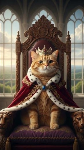 🔥🐱👑 Cat King – Viral poocha rajavu again😼👑#CatKing #RoyalCat #KingCat #KittyKing#catlove