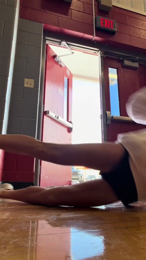 Back at Cheer Practice After the Snowstorm