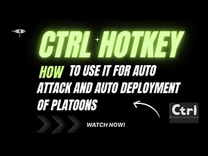 War Commander: NEW Hotkey CTRL Function Explained | Auto Attack & Auto Deployment Made Easy!