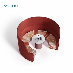 [Hot Item] High Back Round Shape Modular Privacy Office Sofa