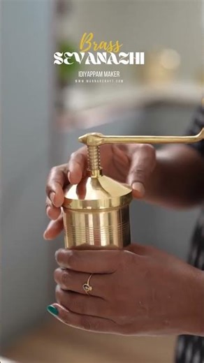 Make authentic Idiyappam and Murukku easily using the Brass Sevanazhi Idiyappam Maker by Mannar Craf