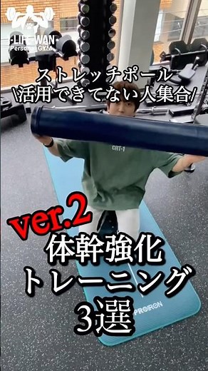 【体幹強化トレーニング3】 ストレッチポール上手く活用できてます？？ #ストレッチポール #体幹トレーニング #体幹 #姿勢改善 #新宿パーソナルジム
