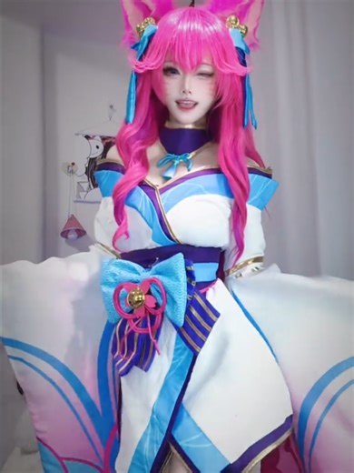 Ahri trong trang phục Hoa Linh Hồn (Spirit Blossom) LMHT #cos #cosplay #game #dance #lol