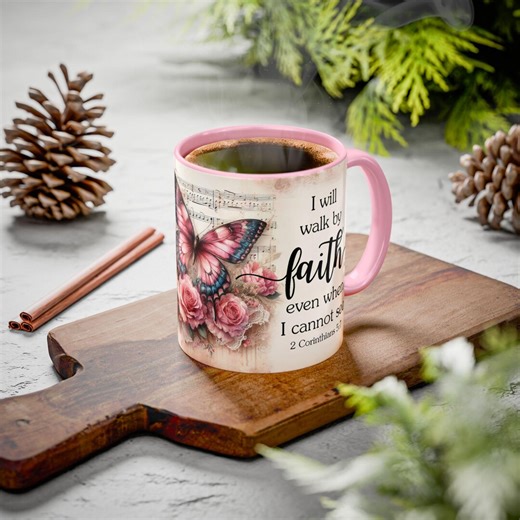 Christian Quotes Ceramic Coffee Mug: Bible Verse Scripture Gift With Gift Box - Etsy