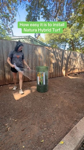 Natura - The Turf Grass Can Grow Through on Instagram: "How easy it is to install Natura Hybrid Turf 🙌 Installing Natura Hybrid Turf is one of the easiest upgrades you can make to your yard — no heavy machinery, no professional crew required, and no tearing up your entire lawn. If you can roll out sod or lay landscape fabric, you can install Natura. Unlike traditional artificial turf that requires excavation, crushed stone, compactors, and thousands of dollars in labor, Natura Hybrid Turf insta