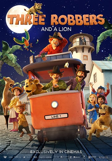 Three Robbers and a Lion