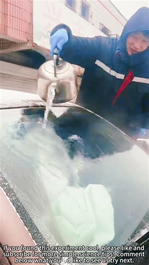 Defrosting Glass with Hot Water! ❄️🔥