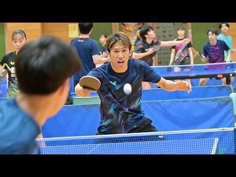 【試合前練習】1枠をかけて…会場練習で汗を流す選手たち｜世界卓球2026団体戦 代表選考会