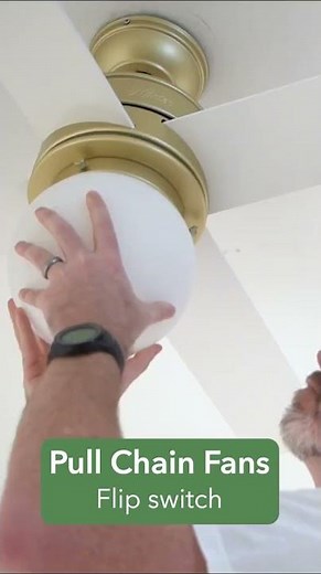 How To Reverse your Pull Chain Ceiling Fan