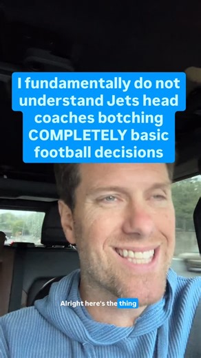 Kevin Clancy on Instagram: "I fundamentally do not understand Jets head coaches botching COMPLETELY basic football decisions. It’s not just Jets Mets Knicks (although it’s a LOT from them) but millionaire coaches making UNFATHOMABLY bad choices. I’m not talking about disagreeing with nuanced strategy or 20/20 is hindsight. I’m talking about clock management and personnel decisions…terrible play calls…end of half and game execution. HOW does some of this happen??,"