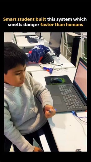 @future.explanation on Instagram: "This system shows how simple electronics can quietly prevent serious accidents. Using a gas sensor and microcontroller, it continuously monitors air quality in real time. When gas levels cross a safe threshold, the system triggers alarms, activates visual warnings, and automatically opens a door to ventilate the room. If conditions are normal, it remains idle to avoid false alerts. What makes this effective is speed and automation. The response happens before h