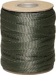 DeepRoot ArborTie Tree Straps for Staking and Guying, Flexible Tree Support Straps, Versatile Tree Rope, Tree Ties For Street Trees, Orchards, and Landscape Trees, 250’ Roll, Olive (AT 2G)