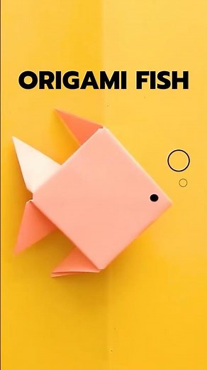 DIY Origami Fish 🐟✨ | Easy Paper Fish Tutorial | No Glue, No Scissors