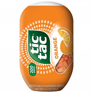 Tic Tac Orange Flavored Mints, On-The-Go Refreshment, 3.4 oz Bottle Pack