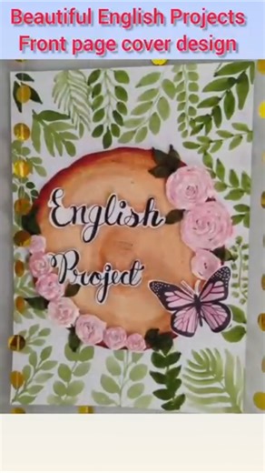 😲Don't miss Unique English Project file front page cover Design #viral#trending #ytshorts#shortvideo