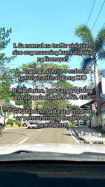 LTO Exam Review: Traffic Rules and Regulations Part 9
