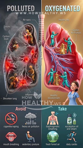 Wake Up Your Lungs! 🛑 🌬️ (The Oxygen Secret) #LungHealth #DeepBreathing #OxygenBoost #BreatheDeep
