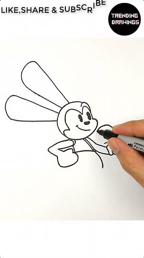 How To Draw FNF Vs Oswald Rabbit - FNF MOD Oswald the lucky Rabbit #fnf #drawing #fnfmod #howtodraw