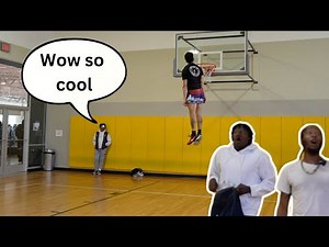 Highest Jumper In The World Surprises Hoopers At Random Court!