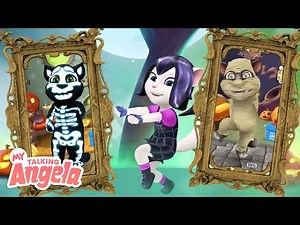 Learn the Spooky Dance with Angela! 🎃 NEW Halloween Update in My Talking Angela