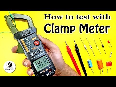 How to use Clamp Meter to test Amp Voltage Resistor Capacitor Diode LED | Borbede 668E