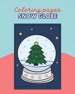 2.9K views | Bring holiday magic to life with this snow globe coloring page Kids can decorate the Christmas tree, add extra details, and enjoy a cozy festive activity.  Print it here: https://buff.ly/39XJdNi #ChristmasColoring #HolidayCraftsForKids #SnowGlobeArt #FestiveFun #PrintableColoring | I Heart Crafty Things | Facebook