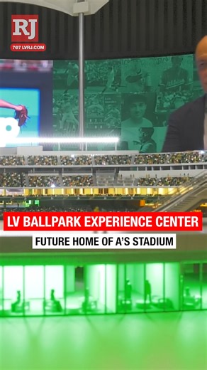 The A's unveiled an interactive space this week that gives fans a glimpse into the future of the MLB team’s under-construction $2 billion Las Vegas ballpark. READ MORE: lvrj.com/post/3589665 | Las Vegas Review-Journal