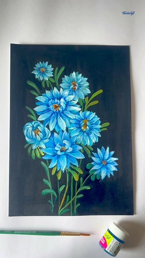 Brush petals onto your canvas using this stroke painting technique Use Fevicryl Acrylic Colours to create this canvas painting. . . #KeepCreating #ArtistsOfInstagram #Fevicryl #Hobbyists #FevicrylHobbyIdeasIndia #StrokePainitng #FloralCanvasPainting | Hobby Ideas India