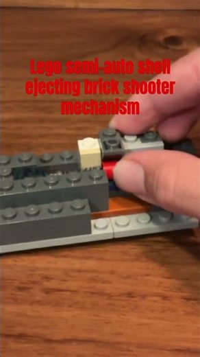 Lego Semi-Auto Shell Ejecting Brickshooter Concept #lego #legomech #legogun