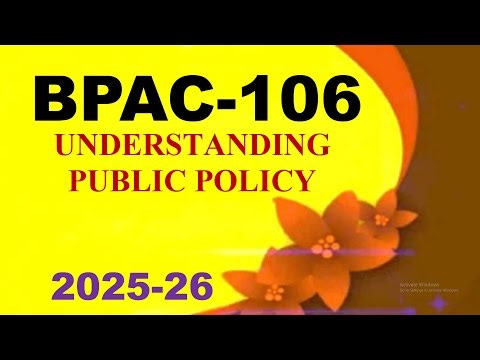 IGNOU BPAC-106 Solved Assignment English Medium 2025-26 For July 2025 and January 2026 Sessions