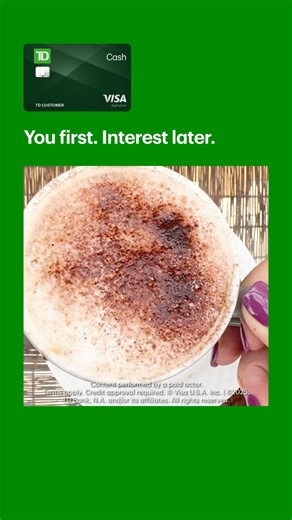 Get a low intro APR, now on balance transfers and purchases for 15 billing cycles. | TD | Facebook