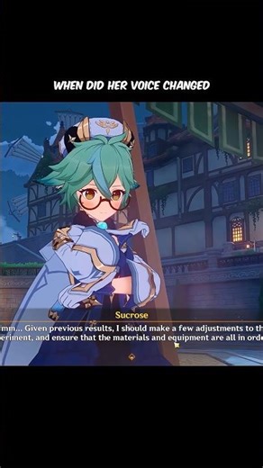 They changed Sucrose voice #aether #genshinimpact #nodkrai #hoyocreators