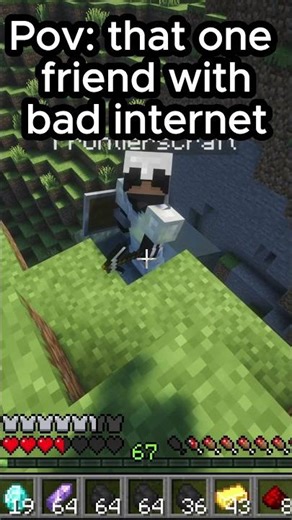 pov: that one friend with bad internet #minecraft