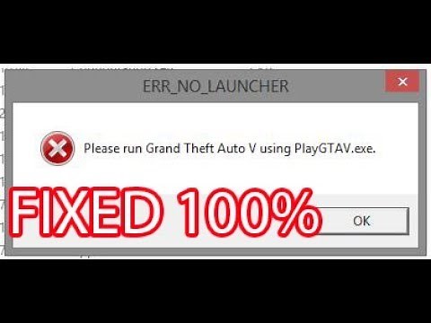 "Please Run GTA V using PlayGTAV.exe" Error Fix 100%
