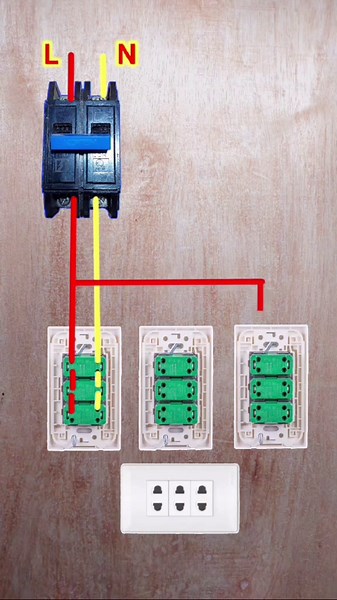 3 Outlet wiring Connections #viral #viralvideo #everyone