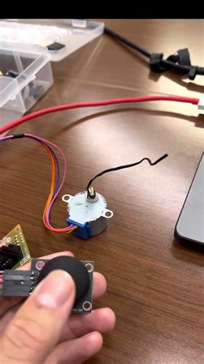Joystick controlled Stepmotor