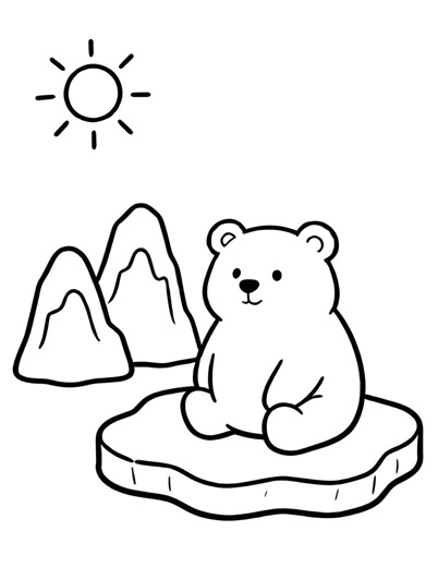 Arctic Animals Coloring Pages | Polar Bear, Seal, Penguin Printable PDF - Etsy